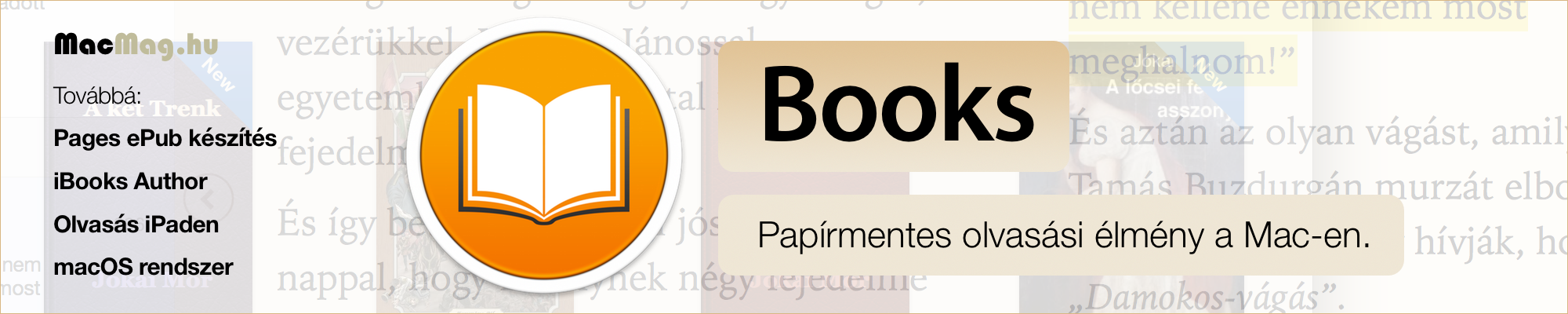 iBooks alkalmazás az macOS Mavericks operációs rendszerben