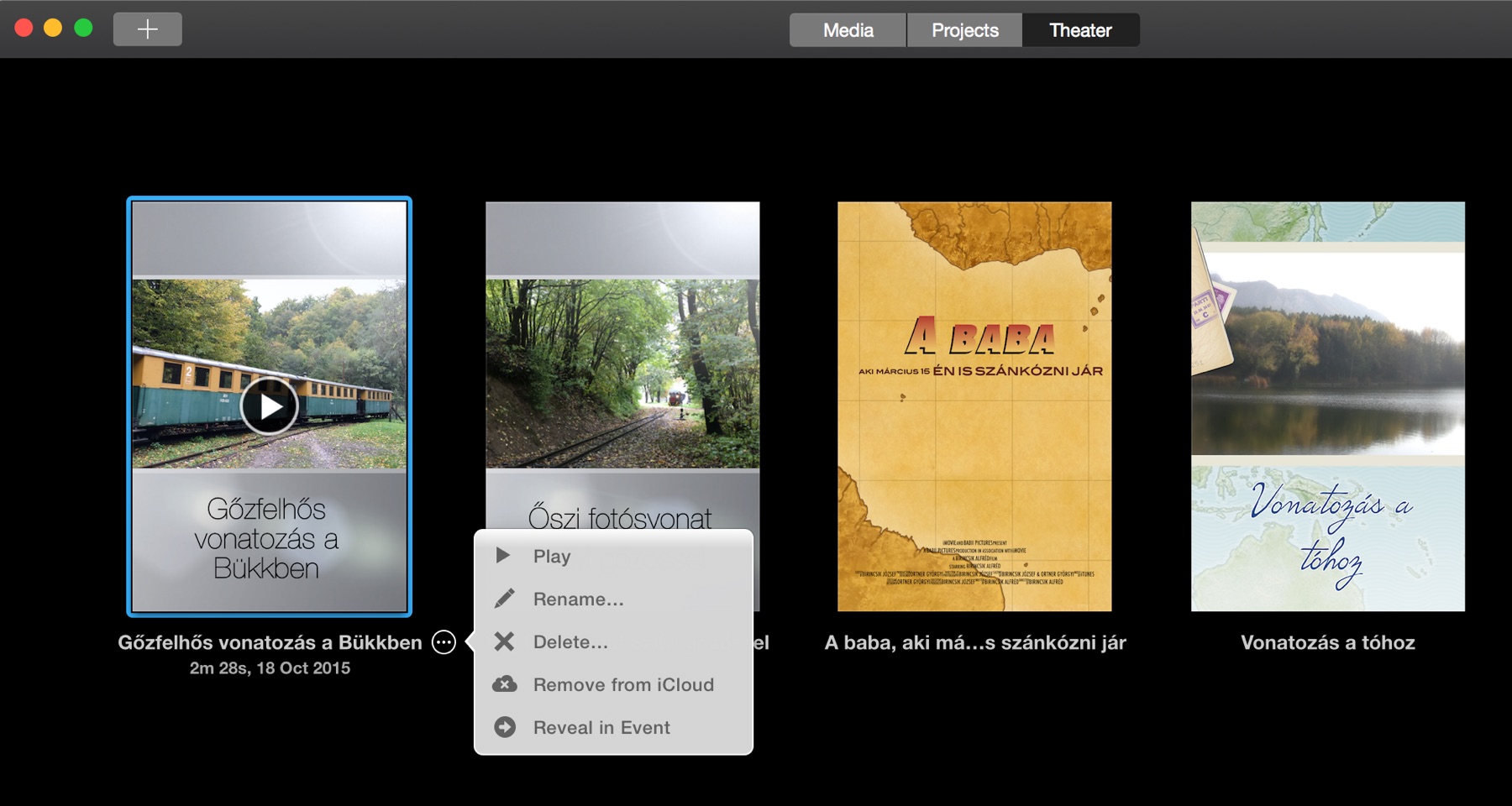 iMovie Theater funkciĂł - MacMag.hu