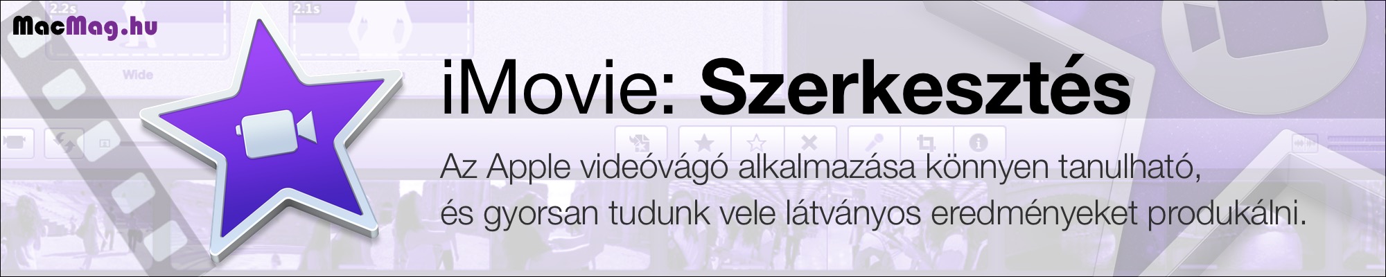 iMovie hobbi videószerkesztő alkalmazás