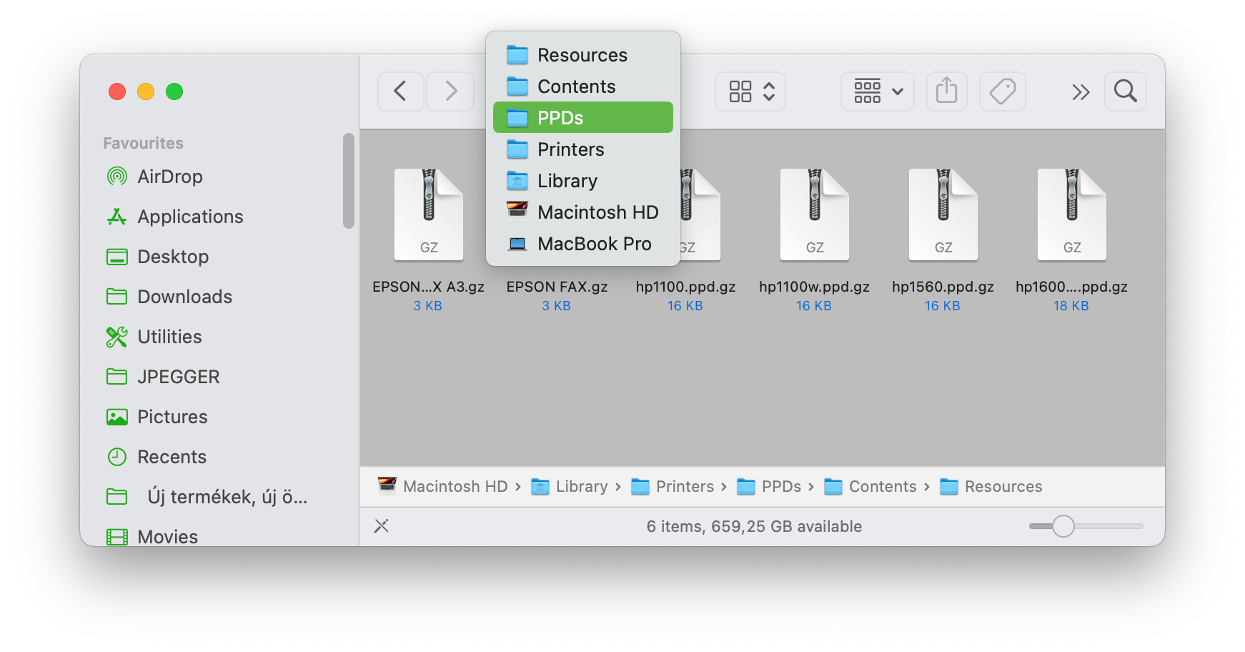 Printers & Scanners / Nyomtatók és szkennerek System Settings