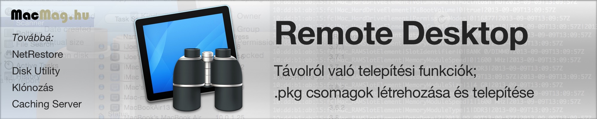 Apple Remote Desktop cikksorozat - Telepítés távolról