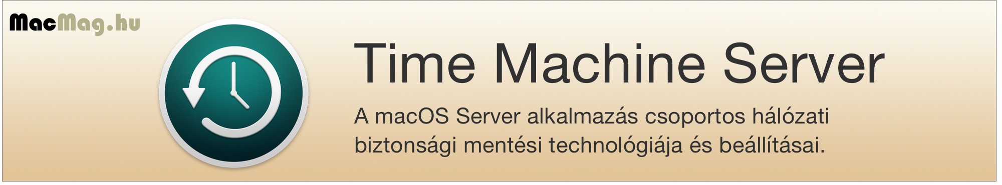 Time Machine Server a macOS Server jóvoltából